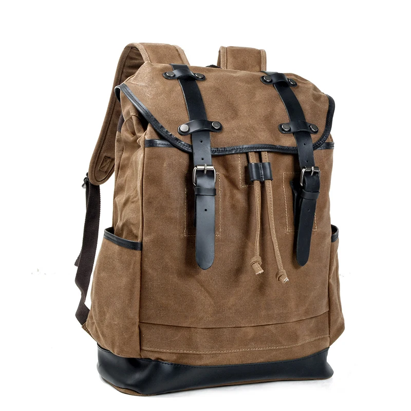 Customized Vintage Back Pack Bag Male Drawstring Rucksack School Man Canvas Leather Backpack for Men
Customized Vintage Back Pack Bag Male Drawstring Rucksack School Man Canvas Leather Backpack for Men