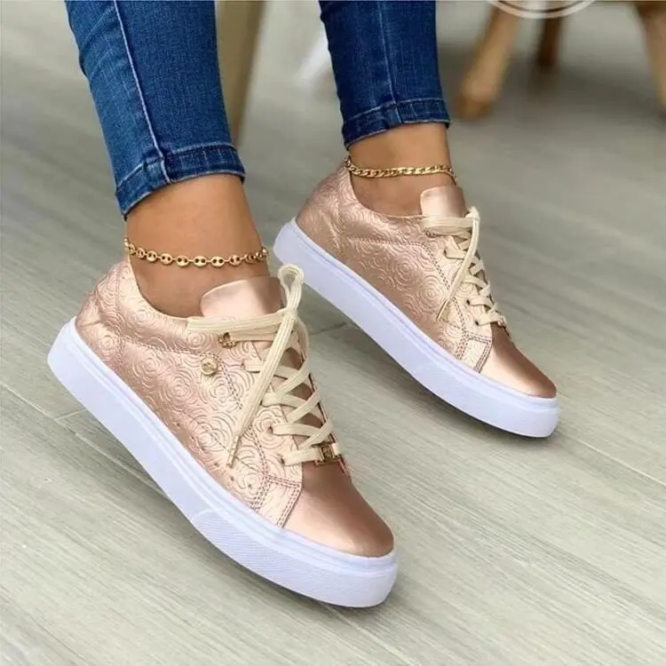 Women's Casual Lace Up Shoes Sneakers Fashion Canvas Platform Vulcanize Shoes Flats Sports Shoes
Women's Casual Lace Up Shoes Sneakers Fashion Canvas Platform Vulcanize Shoes Flats Sports Shoes