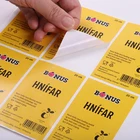 Low MOQ Private Adhesive Sticky Paper Label Embossed Accept Sticker Manufacturers for customized