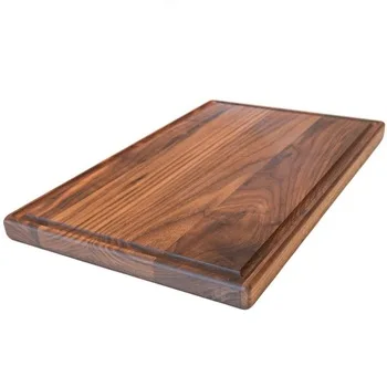 Доска для резки древесины грецкого ореха-деревянная разделочная доска и резьба столешница с соком капельного паза