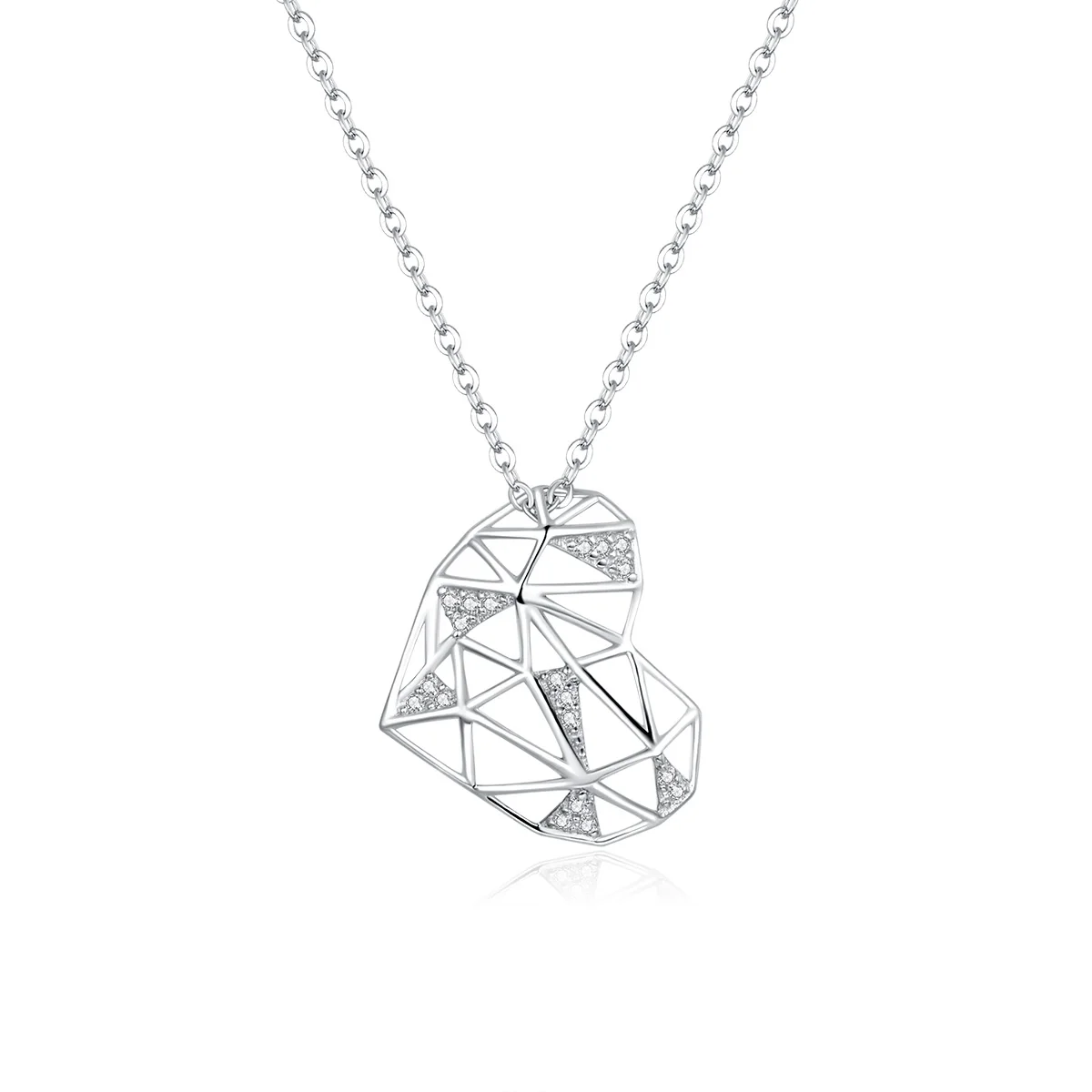 Sterling Silver 925 Heart Pendant Necklace for Women Fashion Design Deconstruction Party Jewelry
Sterling Silver 925 Heart Pendant Necklace for Women Fashion Design Deconstruction Party Jewelry