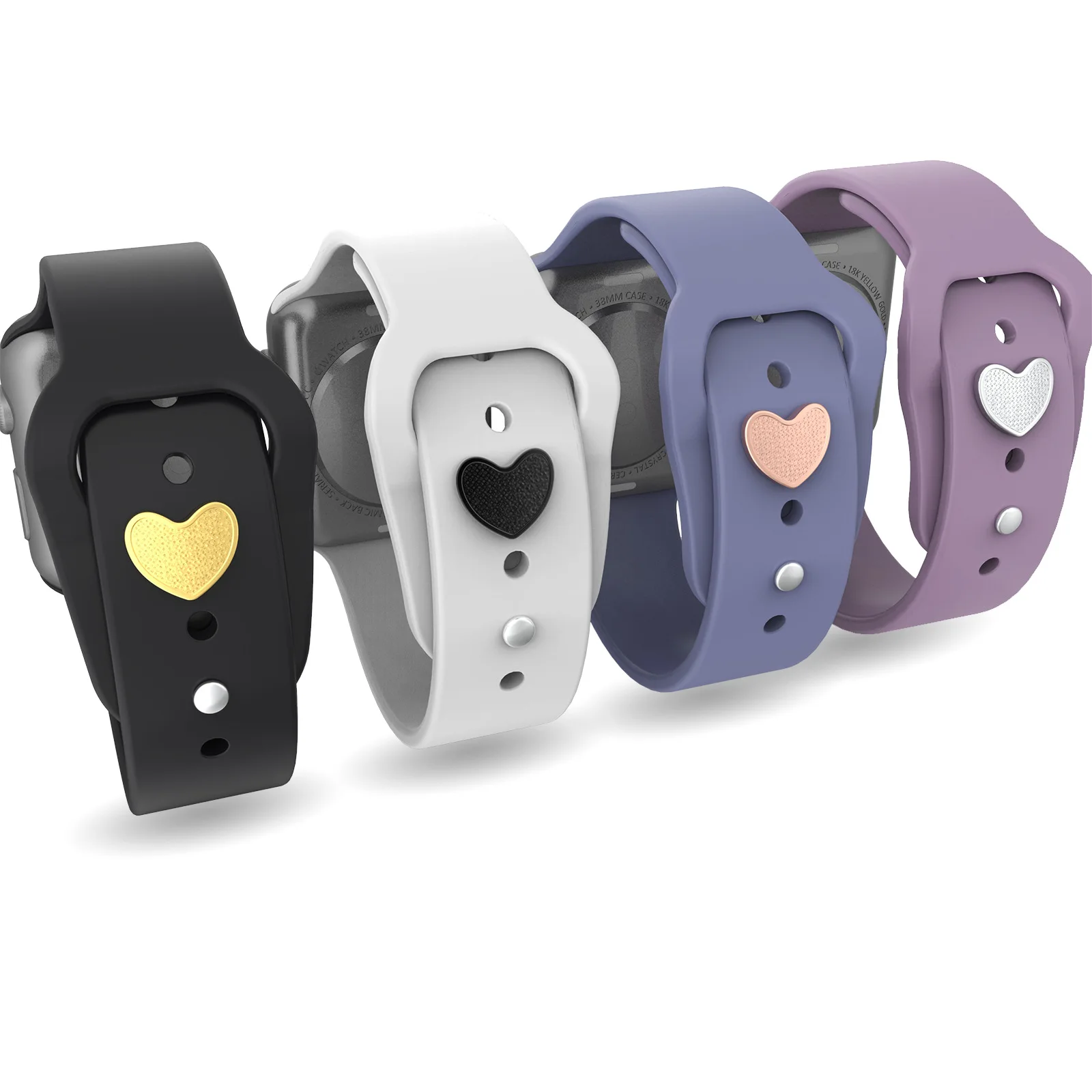 Decorative Studs For Apple Silicone Watch Band, Watch Band Charm Stud For Apple Watch, Multi color
Decorative Studs For Apple Silicone Watch Band, Watch Band Charm Stud For Apple Watch, Multi color