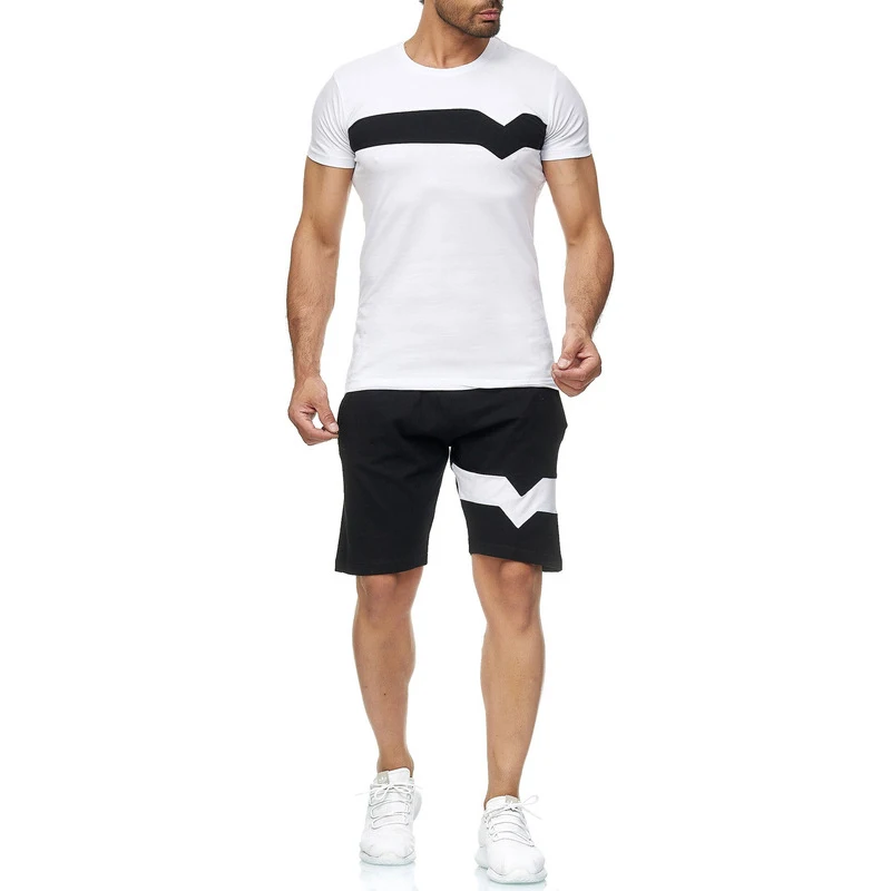 2021 new sportswear two piece shorts set men cloathing summer shorts set 
2021 new sportswear two piece shorts set men cloathing summer shorts set