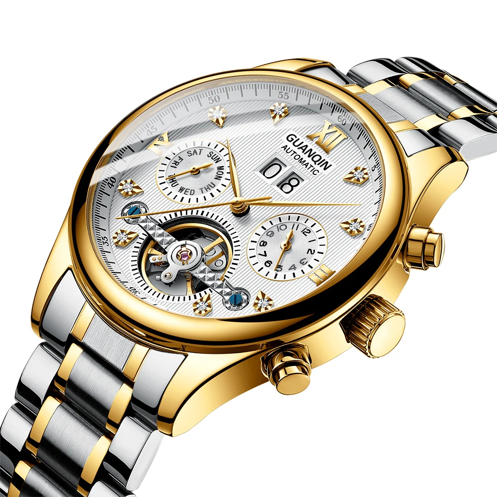 2019 guanqin Good Quality Luxury Waterproof Automatic Stainless Steel Mechanical Watch
2019 guanqin Good Quality Luxury Waterproof Automatic Stainless Steel Mechanical Watch