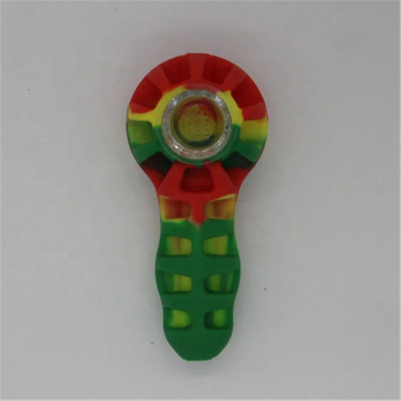 Silicone Mini Smoking Pipe Hot Selling Eco-Friendly Tobacco Pipe, Random 
Silicone Mini Smoking Pipe Hot Selling Eco-Friendly Tobacco Pipe, Random