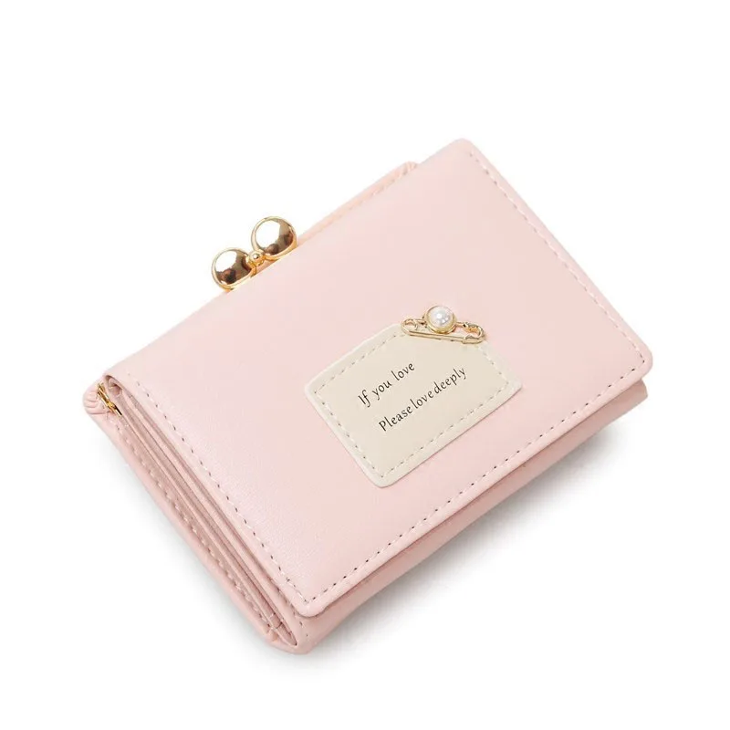 Ladies Simple Female Short New Student Korean Version Cute Multifunctional Mini Card Bag Small Purse Coin Purse
Ladies Simple Female Short New Student Korean Version Cute Multifunctional Mini Card Bag Small Purse Coin Purse