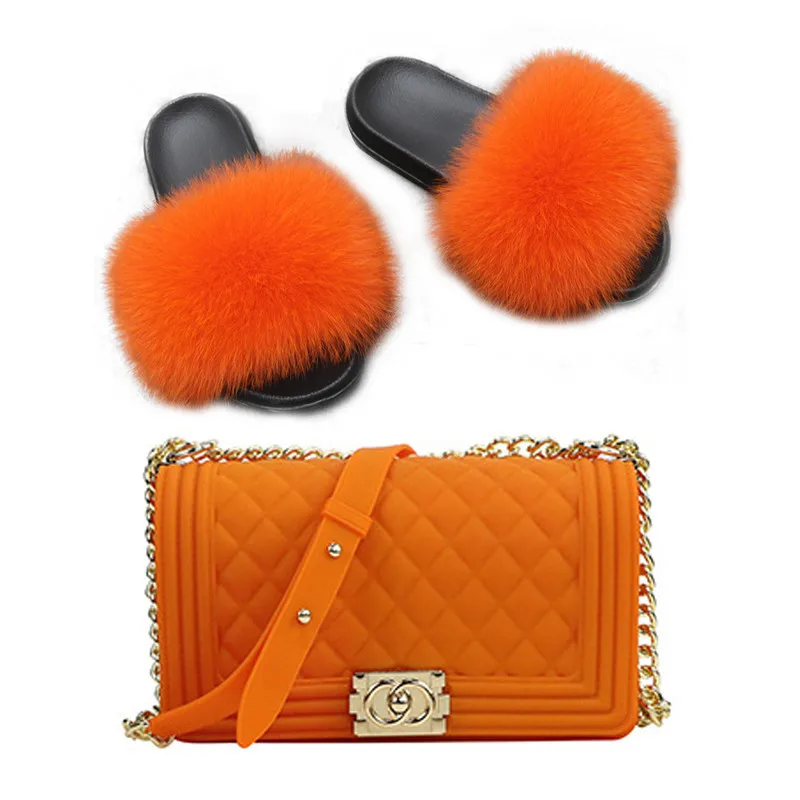 Fashion 2021 Custom Logo Women Indoor Faux Fluffy Pvc Fur Big Slides with Jelly Bag Handbag Set, Customized color
Fashion 2021 Custom Logo Women Indoor Faux Fluffy Pvc Fur Big Slides with Jelly Bag Handbag Set, Customized color