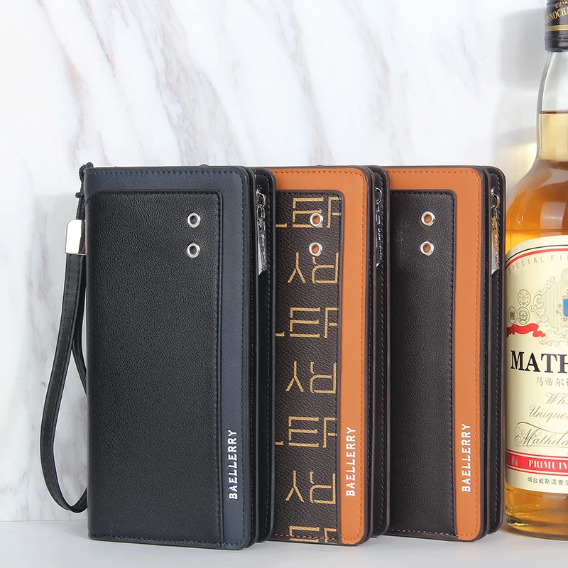 Factory Price Zipper Purses Designer Famous Brands Men Baellery Long Wallet, 3 colors
Factory Price Zipper Purses Designer Famous Brands Men Baellery Long Wallet, 3 colors
