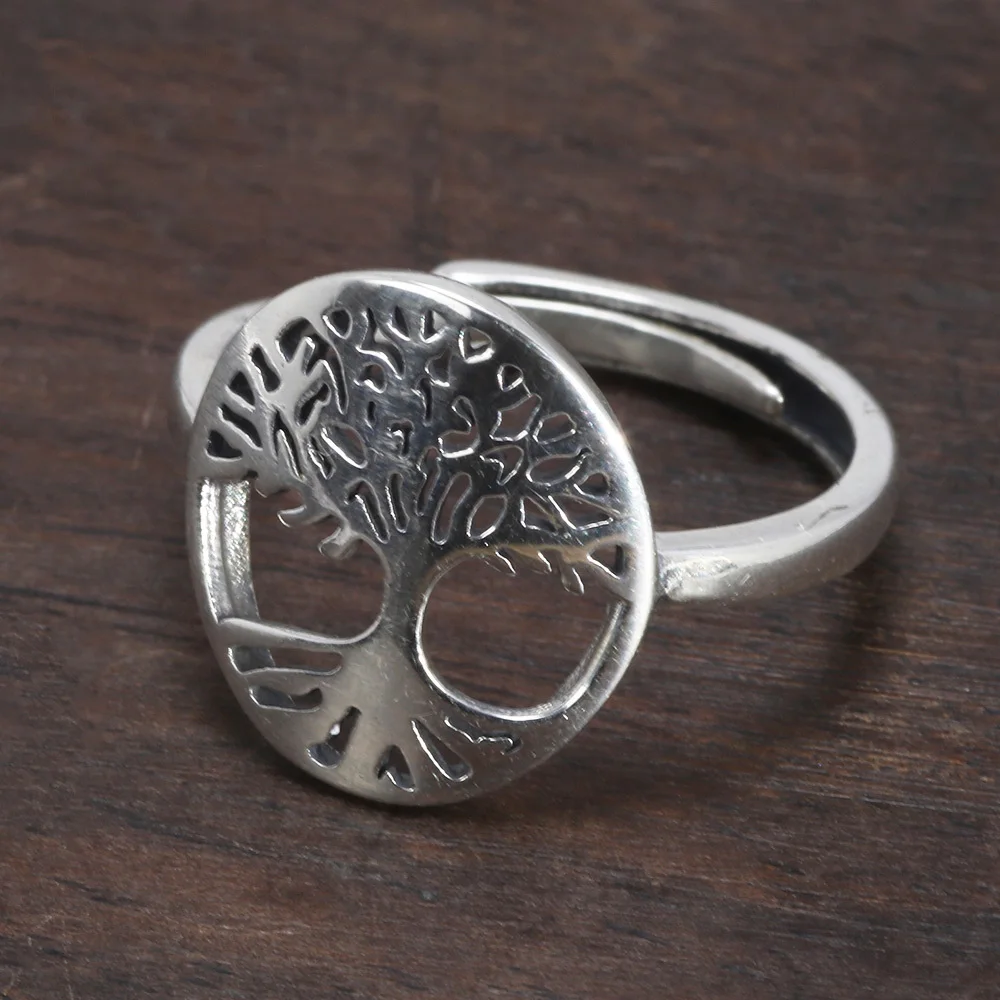 Real 925 Sterling Silver Tree of Life Ladies Ring Hollow Design Viking Jewelry Resizable US Size 5-10
Real 925 Sterling Silver Tree of Life Ladies Ring Hollow Design Viking Jewelry Resizable US Size 5-10