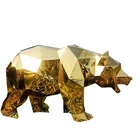 Customized Modern High Quality Bear Outdoor Garden Public Art Stainless Sculpture
