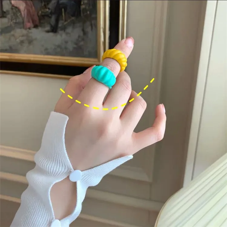 SP Korean Style Vintage Fashion Cute INS Resin Finger Rings Jewelry Colorful Acrylic Adjustable Ring
SP Korean Style Vintage Fashion Cute INS Resin Finger Rings Jewelry Colorful Acrylic Adjustable Ring
