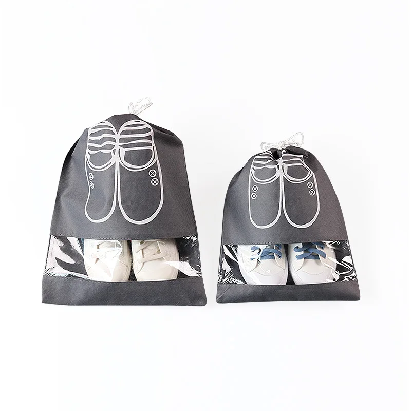 Wholesale and retail custom LOGO promotional cheap non-woven pvc shoe bag travel storage drawstring shoe bag black
Wholesale and retail custom LOGO promotional cheap non-woven pvc shoe bag travel storage drawstring shoe bag black