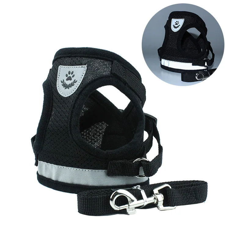 Supet Adjustable Cat Vest Puppy Walking Harness Reflective Strap Soft Mesh Pet Harness And Leash Set, Customized color
Supet Adjustable Cat Vest Puppy Walking Harness Reflective Strap Soft Mesh Pet Harness And Leash Set, Customized color