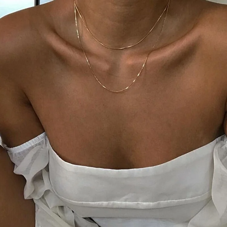 Women Ultra Thin Choker Necklace Design Fashion Gold Thin Chains Necklaces Gold Plated Gold Color Latest Earrings Designs Alloy
Women Ultra Thin Choker Necklace Design Fashion Gold Thin Chains Necklaces Gold Plated Gold Color Latest Earrings Designs Alloy