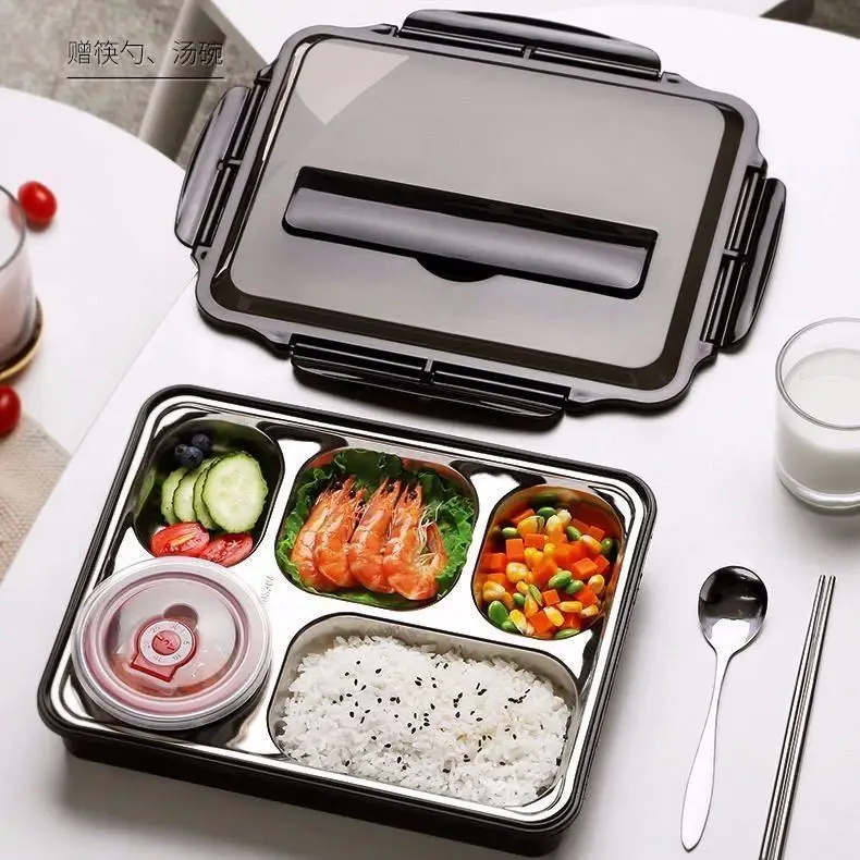 18/8 Stainless Steel Bento Lunch Box for Kids or Adults, Black/green/blue/pink
18/8 Stainless Steel Bento Lunch Box for Kids or Adults, Black/green/blue/pink