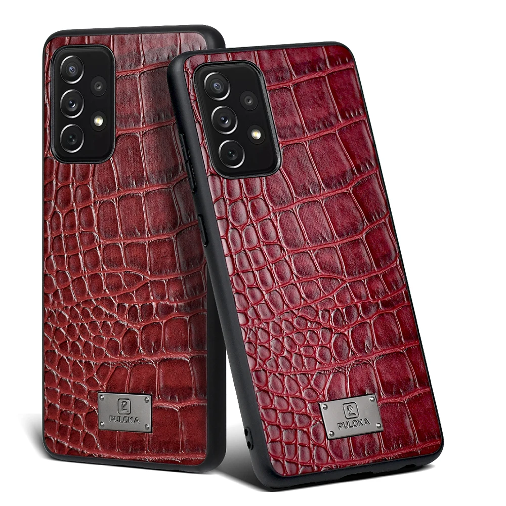 Amazon Hot Sale Custom Leather Embossed Crocodile Patten Phone Case For Samsung A12 A31 A51 A52, 3 colors
Amazon Hot Sale Custom Leather Embossed Crocodile Patten Phone Case For Samsung A12 A31 A51 A52, 3 colors