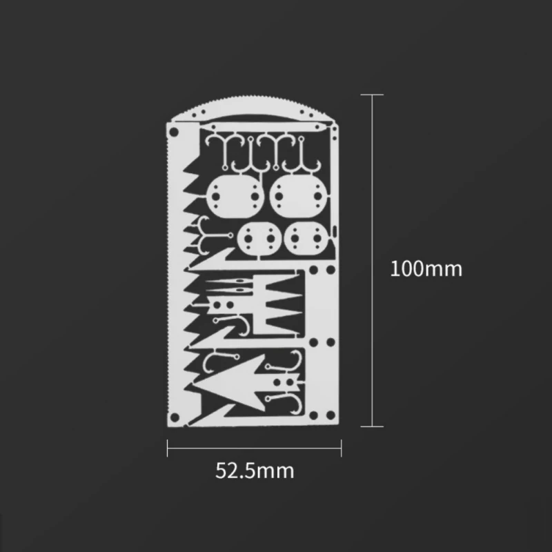Outdoor EDC Kit Fishing Hook Tool Card Multifunctional Fishing Gear Fishing Hook Card Tools
Outdoor EDC Kit Fishing Hook Tool Card Multifunctional Fishing Gear Fishing Hook Card Tools
