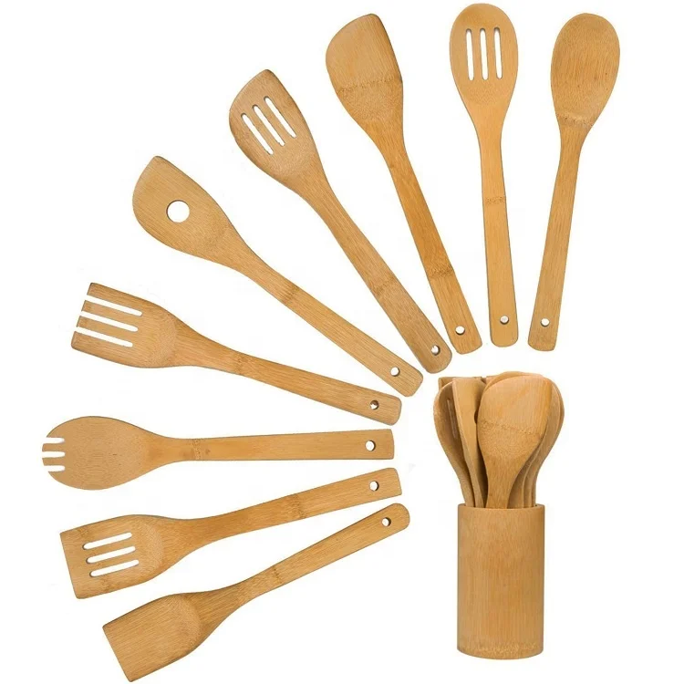 Custom Logo Wooden Spoons Eco Household Spatula Bamboo Kitchen Cooking Utensil Set, Natural bamboo color
Custom Logo Wooden Spoons Eco Household Spatula Bamboo Kitchen Cooking Utensil Set, Natural bamboo color