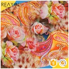 New design flower rose print fabric small print 3068 rayon fabric for dress