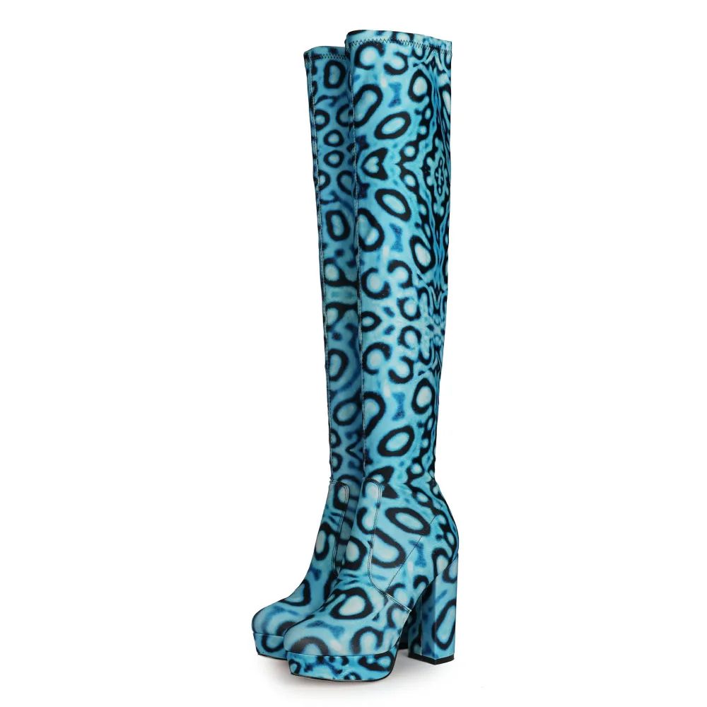 Stretch Fabric Women Thick High Heels Thigh High Boots Chunky Heels Elastic Ladies Platform Boots, Can customized color
Stretch Fabric Women Thick High Heels Thigh High Boots Chunky Heels Elastic Ladies Platform Boots, Can customized color