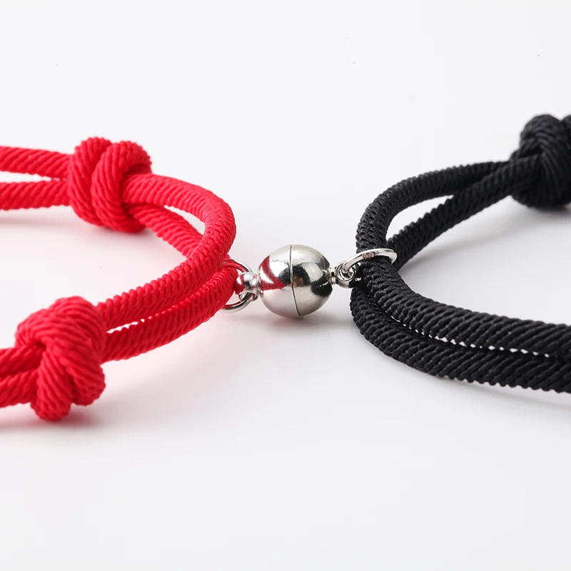 2Pcs/set Creative Magnetic Ball Stainless Steel Friendship Rope Men Women Gift Couples Bracelet, Vintage bracelet
2Pcs/set Creative Magnetic Ball Stainless Steel Friendship Rope Men Women Gift Couples Bracelet, Vintage bracelet