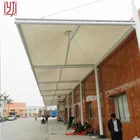 Membrane roof structure pergola single car parking shed