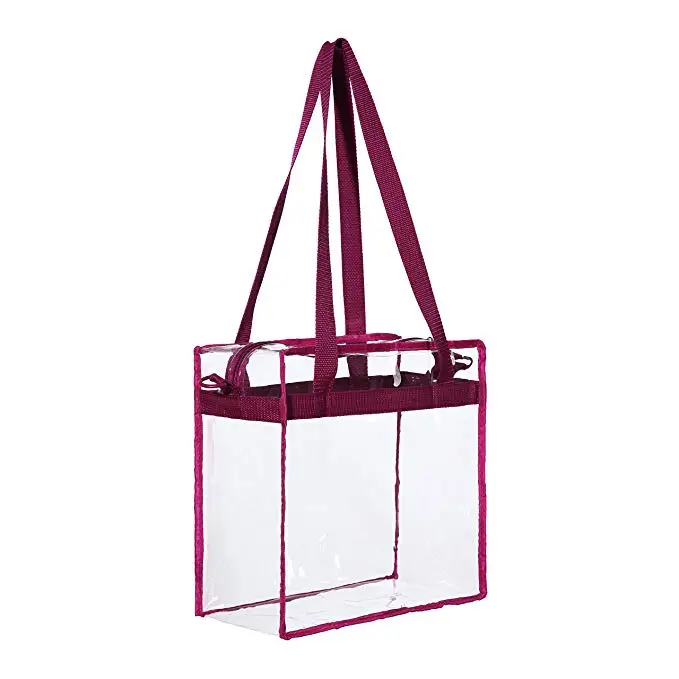 plastic pvc bag organizer insert lady women red