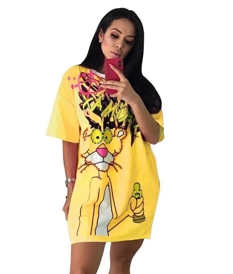 2020 New Arrival High Quality Women o neck floral print Elegant Midi casual cotton t shirt casual dresses
2020 New Arrival High Quality Women o neck floral print Elegant Midi casual cotton t shirt casual dresses