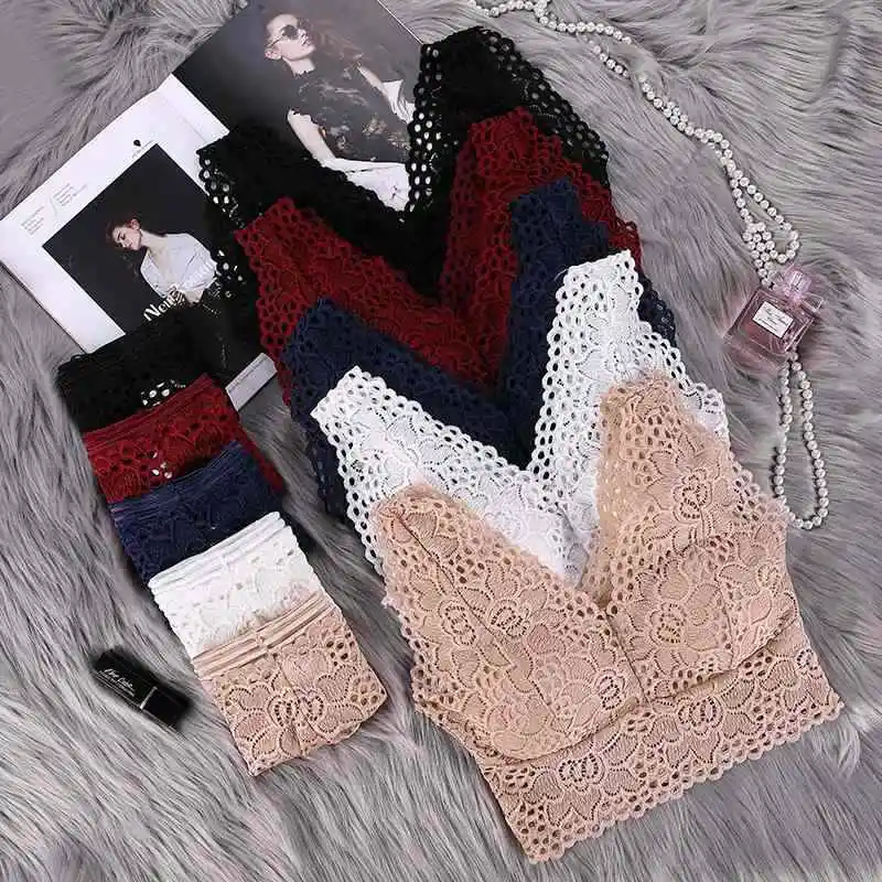 Women Sexy Underwear Lace Vest Panties Sets Backless Hollow Out Gathering Tube Top Removable Chest Pad Wide Straps Bra Brief Set, As picture shown
Women Sexy Underwear Lace Vest Panties Sets Backless Hollow Out Gathering Tube Top Removable Chest Pad Wide Straps Bra Brief Set, As picture shown