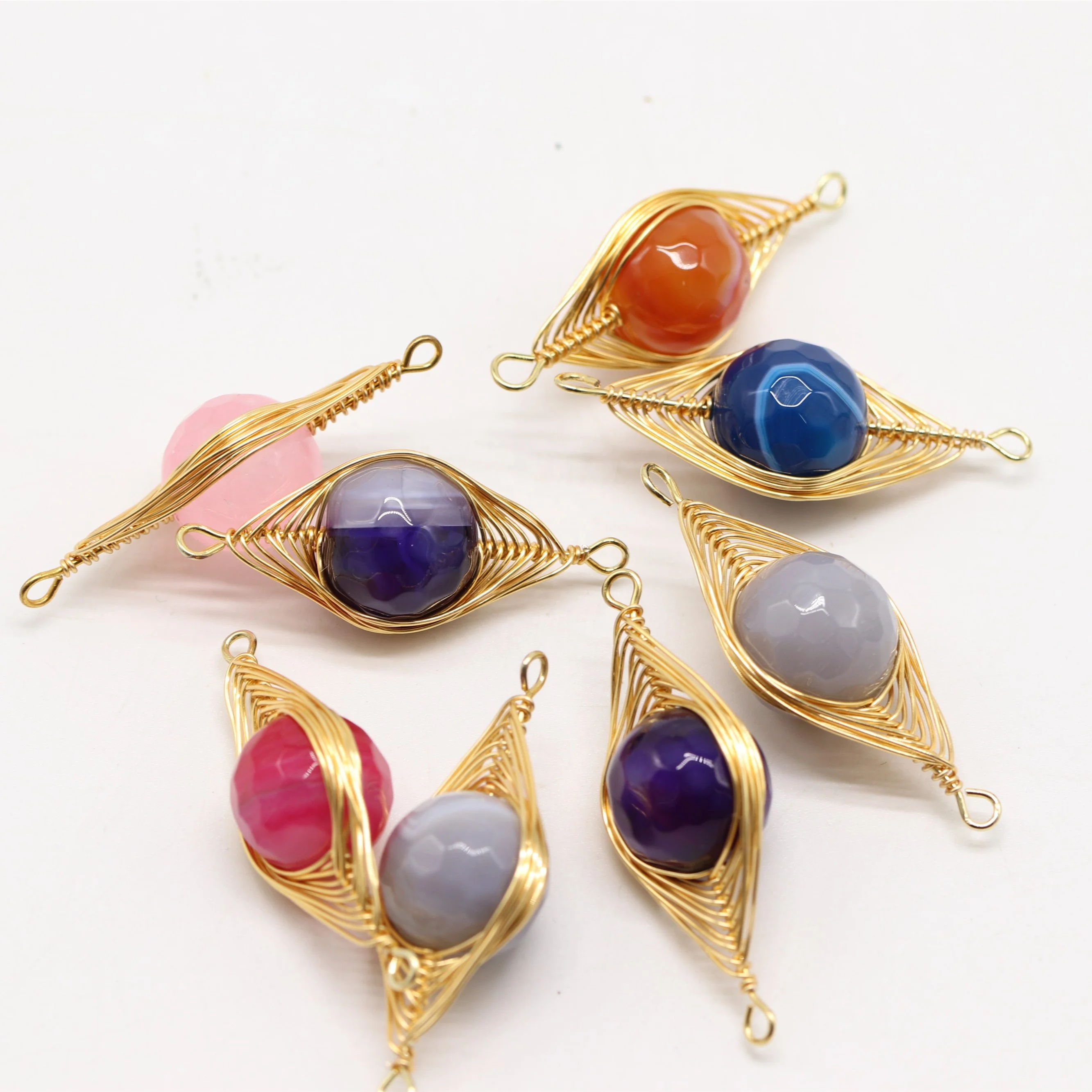 Wholesale price women jewelry accessories parts 15mm agate wrap wire, Blue,purple,pink,gray,orange
Wholesale price women jewelry accessories parts 15mm agate wrap wire, Blue,purple,pink,gray,orange