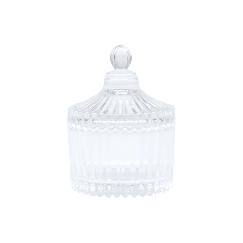 Creative glass sugar bowl wedding European crystal glass candy box storage, Transparent color
Creative glass sugar bowl wedding European crystal glass candy box storage, Transparent color