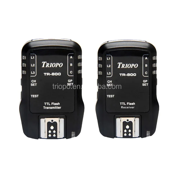 

TRIOPO TR-800 Camera accessories/remote wireless TTL HSS 1/8000S Flash Trigger For Canon or NIkon, Black