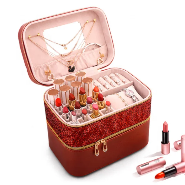 Large Capacity Pouch Travel Double Layer Cosmetic Makeup Bag Makeup Boxes Case Professional Beauty
Large Capacity Pouch Travel Double Layer Cosmetic Makeup Bag Makeup Boxes Case Professional Beauty