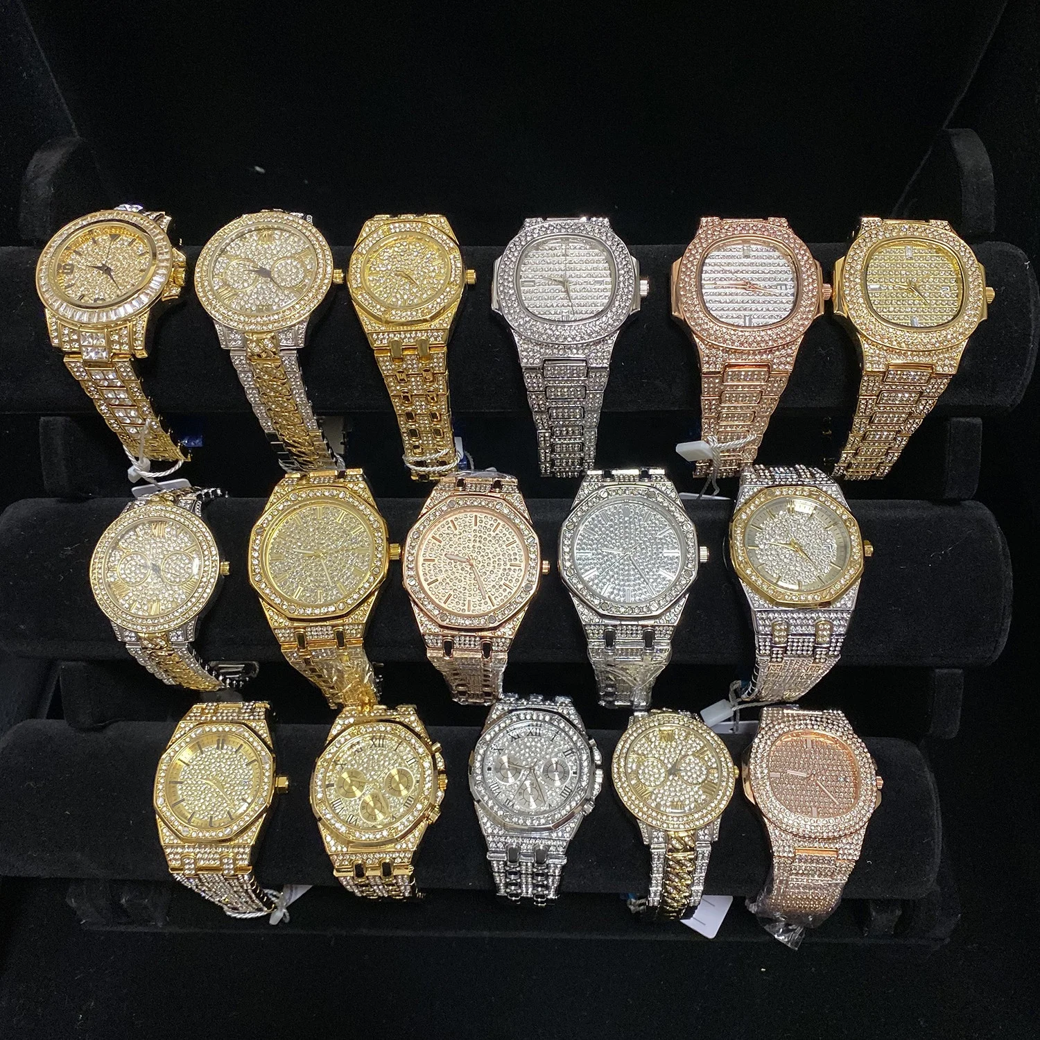 WJ-10395 Expensive High Quaility Japan Movt Men Diamond Watches High Quality Luxury Brand Women Stainless Steel Diamond Watch, Picture shows
WJ-10395 Expensive High Quaility Japan Movt Men Diamond Watches High Quality Luxury Brand Women Stainless Steel Diamond Watch, Picture shows