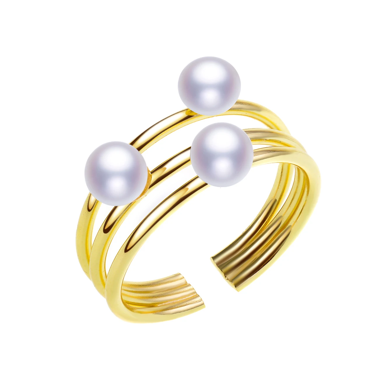 Original Design Three Cute Pearl Three Round Real Freshwater Pearl For All Age Engagement Meeting Pearl Ring Jewelry, White
Original Design Three Cute Pearl Three Round Real Freshwater Pearl For All Age Engagement Meeting Pearl Ring Jewelry, White
