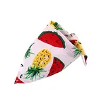 Dog Birthday Bandana Triangle Neck Scarf Plaid Cotton Party Supplies
