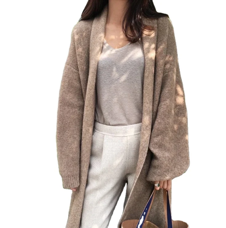 factory custom 2021 Angola autumn long solid color Distress knit sweater lapel wool plain plus size cardigan for women 
factory custom 2021 Angola autumn long solid color Distress knit sweater lapel wool plain plus size cardigan for women