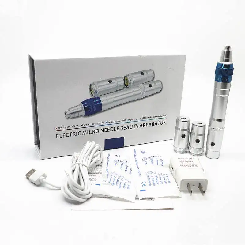 fast Speed Derma Pen Electic Auto Micro Needle Therapy vibrating Derma pen Dermastamp with Free Needle Cartridges
fast Speed Derma Pen Electic Auto Micro Needle Therapy vibrating Derma pen Dermastamp with Free Needle Cartridges
