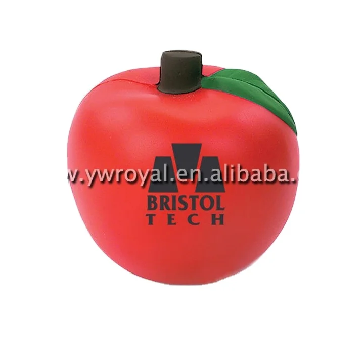 Eco-friendly Foam Apple Shape Fruit PU Anti Stress Toys