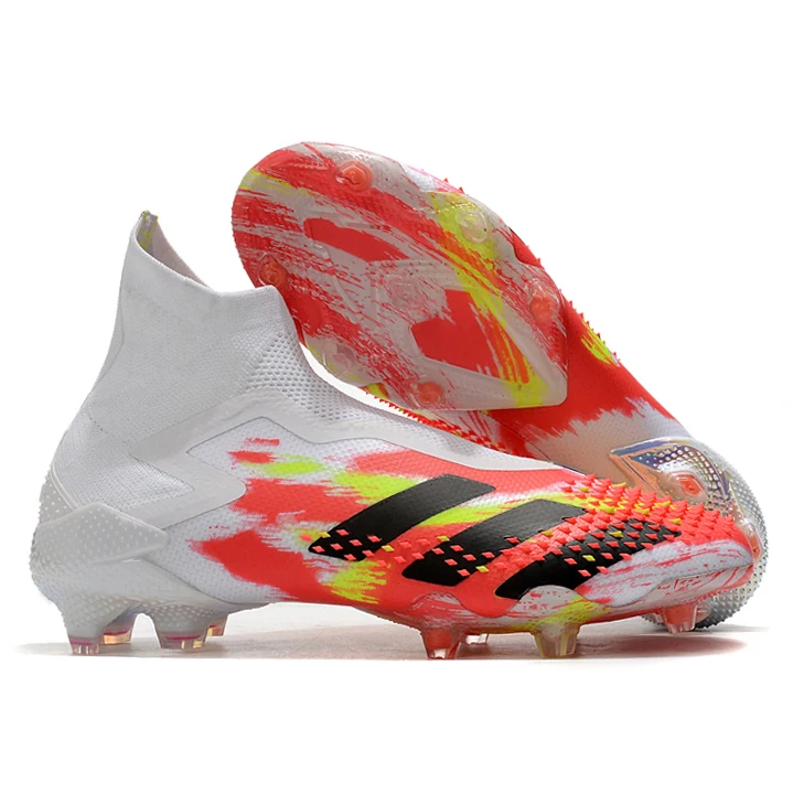 Adidas predictor mutator 20 + knitted high top shoelace free waterproof layer magic color plated bottom FG nail football shoes, White
Adidas predictor mutator 20 + knitted high top shoelace free waterproof layer magic color plated bottom FG nail football shoes, White