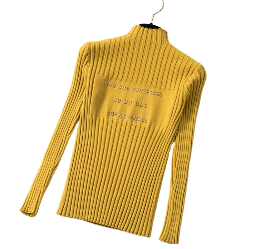 Print Letter Pullover Sweater Autumn Winter Clothes Women Top Knitted Sueter Mujer Bottoming shirt
Print Letter Pullover Sweater Autumn Winter Clothes Women Top Knitted Sueter Mujer Bottoming shirt