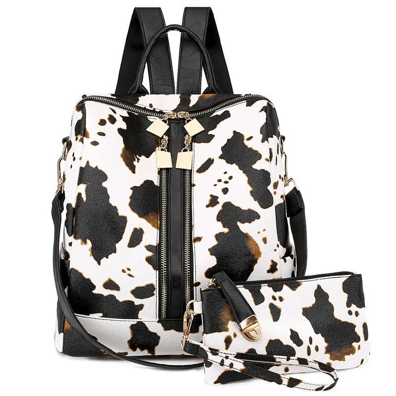INS Fashion Double Zipper Backpack Women Pu Backpack Print Leopard Bags Matching Small Wallets Travelling Bags, A/b/c/d 4style
INS Fashion Double Zipper Backpack Women Pu Backpack Print Leopard Bags Matching Small Wallets Travelling Bags, A/b/c/d 4style