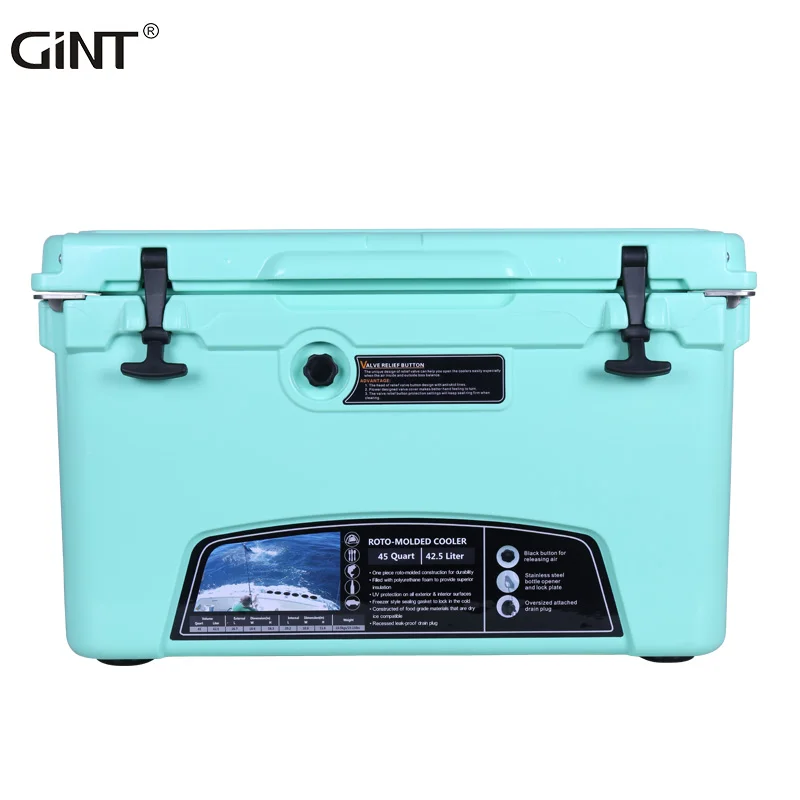 45QT Portable Food Grade Material Outdoor Fishing Ice Chest Cooler Box, Red/blue/ customized 
45QT Portable Food Grade Material Outdoor Fishing Ice Chest Cooler Box, Red/blue/ customized