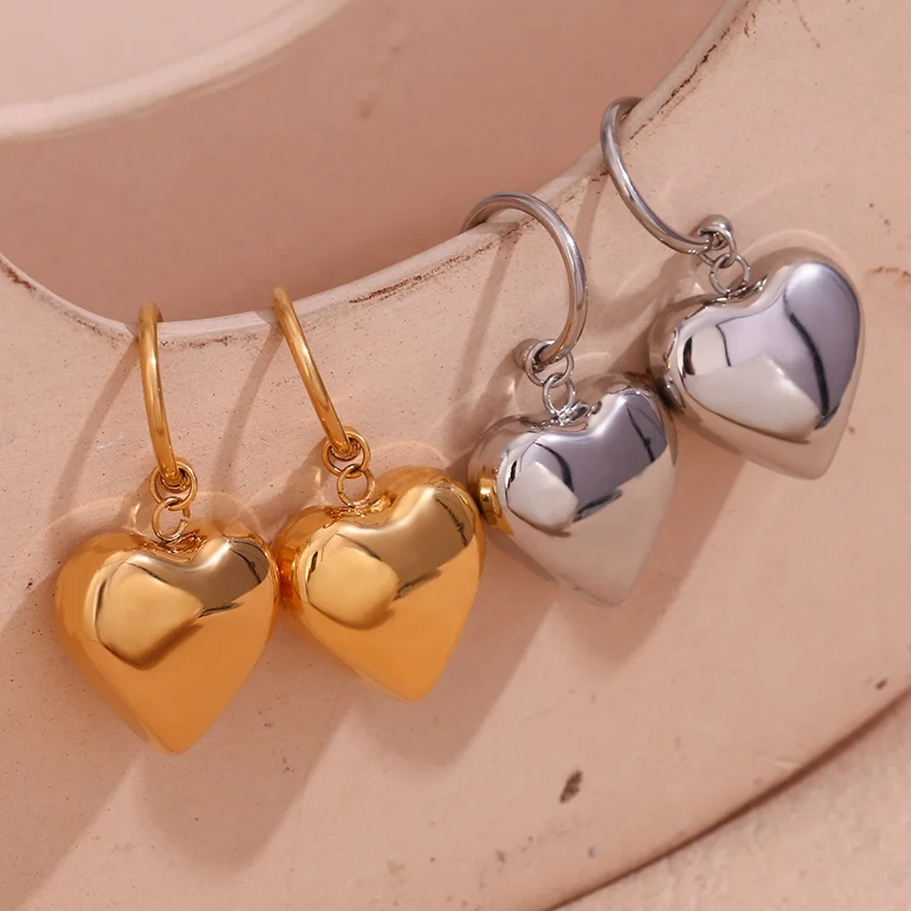 Hollow Heart Drop Earrings Minimalist Jewelry 18k Gold Plated Earrings Stainless Steel Statement Jewelry
Hollow Heart Drop Earrings Minimalist Jewelry 18k Gold Plated Earrings Stainless Steel Statement Jewelry