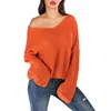 Fashion cotton printed knitwear women knit pullover fall sweaters