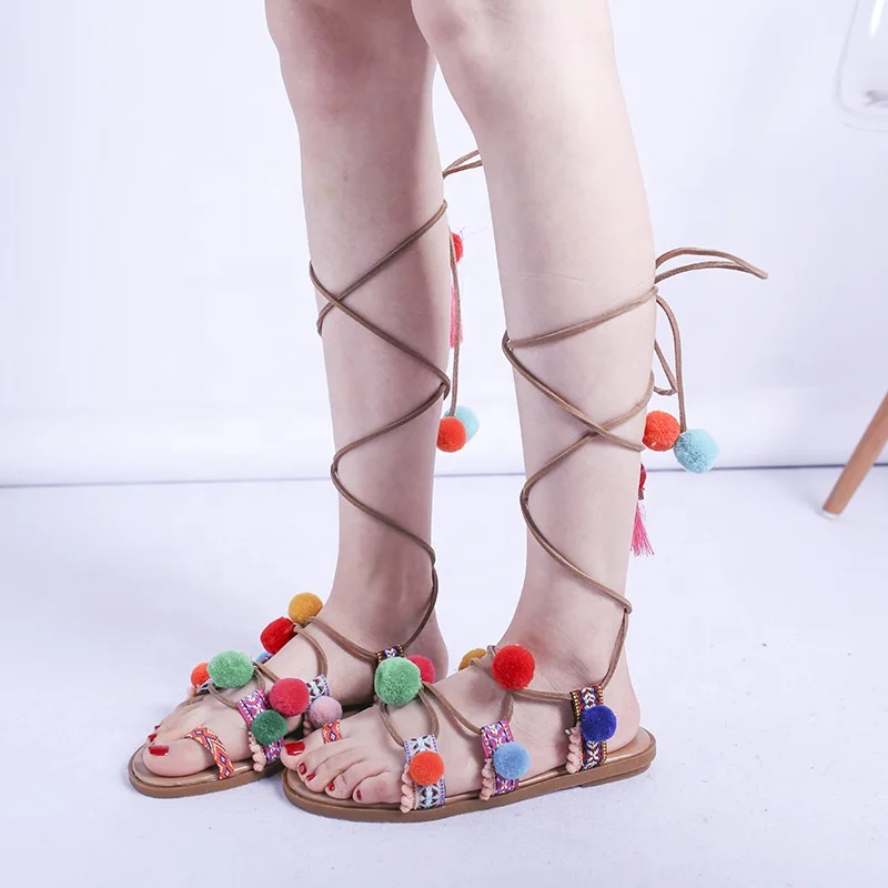 Ladies Summer Beach Slippers Gladiator Sandals with Rainbow Bow for Women Flat Sandals Trendy, 1 color
Ladies Summer Beach Slippers Gladiator Sandals with Rainbow Bow for Women Flat Sandals Trendy, 1 color