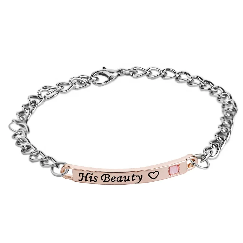PUSHl hot letter her beauty unisex jewelry bracelet for engraving couple friendship gift bracelets, Rose gold black
PUSHl hot letter her beauty unisex jewelry bracelet for engraving couple friendship gift bracelets, Rose gold black