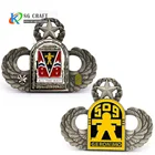 Custom Dual Plating Special Shaped Embossed Antique Silver Metal Challenge Coins Custom Special Logo With No MOQ