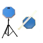 Wholesale Rubber Wooden one piece drum pad music instrument With Adjustable drum pad stand drum pad electronic portable