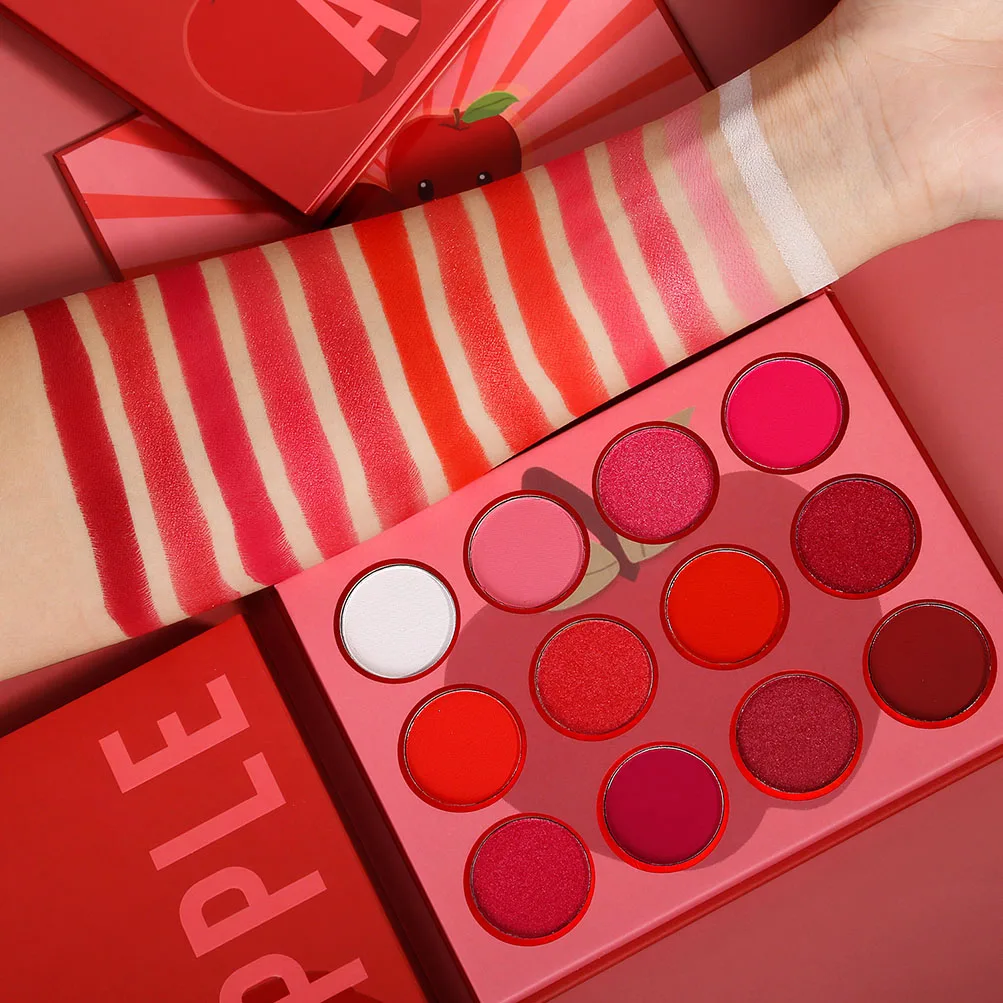 Vegan Cardboard Eyeshadow Palette Fruit Series Pigment High No Logo Eye Shadow Palette, 12 colors
Vegan Cardboard Eyeshadow Palette Fruit Series Pigment High No Logo Eye Shadow Palette, 12 colors